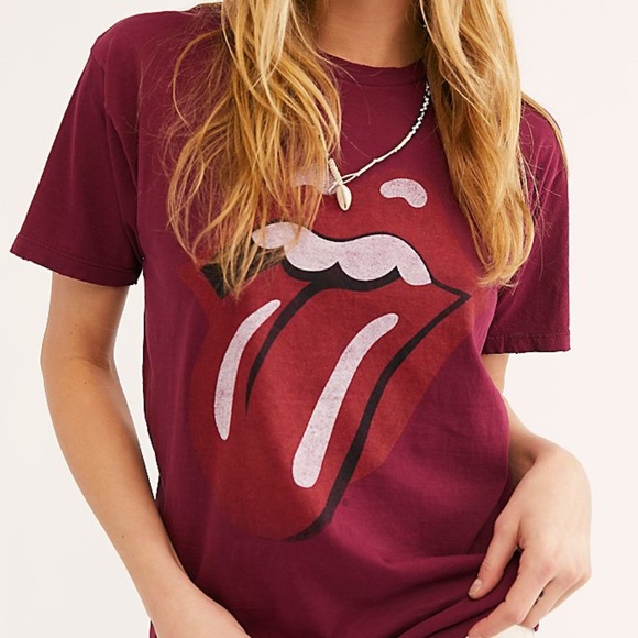 Free People Tops - Daydreamer Free People Band Rolling Stones Shirt